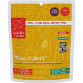 GOOD TO-GO Thai Curry single-serving pouch ready to hydrate for a quick backpacking meal.