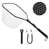 GOODCAT fly fishing net with rubber mesh and 17x11.5 inch hoop