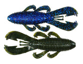 Googan Baits Bandito Bug 3.3 inch on jig trailer entices bass for Okeechobee Craw flavor.