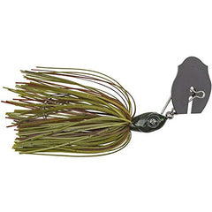 Googan Baits Clickbait black blue jig delivers strong vibration in murky water