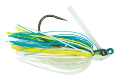 Googan Baits Grass Hero Swim Jig Sexy Shad glides through dense grass for ambush opportunities.