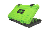 Googan Squad 3700 Bait Coffin waterproof tackle box with green and black graphics