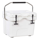 Goplus 16-Quart Cooler front view, compact portable design ideal for camping trips