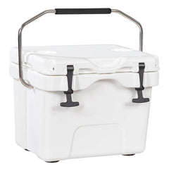Goplus 16-Quart Cooler front view, compact portable design ideal for camping trips