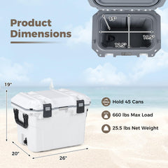 Goplus cooler built-in bottle opener for convenient gatherings