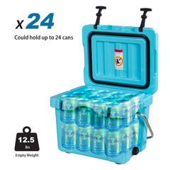 Goplus cooler demonstrating ice retention for 3–5 days under proper ice-to-contents ratio