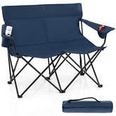 Goplus double camping chair two-seater for shared outdoor relaxation.