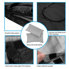 Goplus double sleeping bag separable design for flexible use