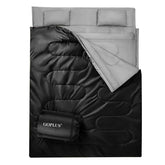 Goplus double sleeping bag outer shell waterproof for outdoor warmth