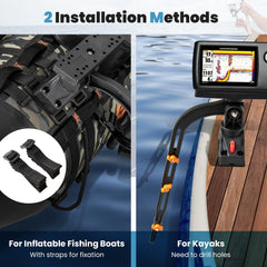 Goplus float-tube waterproof storage basket keeps gear dry and accessible