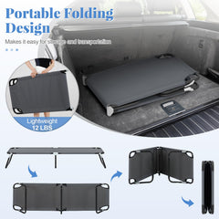 Goplus cot with U-shaped legs ensures stable support up to 350 lbs
