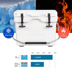 Goplus cooler full ice retention shows long-lasting cold for outdoor days
