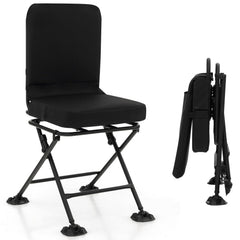 Goplus hunting chair with 360° swivel base for silent observation in the field