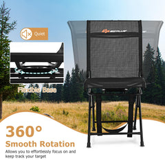 Goplus hunting chair curved backrest for ergonomic support