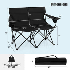 Goplus outdoor chair with dual cup holders for convenient drinks