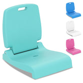 Goplus poolside chair folded compact for easy transport and storage by the water.