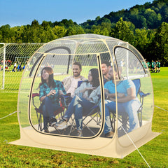 Goplus Sports Tent setup image showing instant pop-up efficiency.