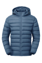 Gopune men's lightweight puffer jacket front view showing compact warmth