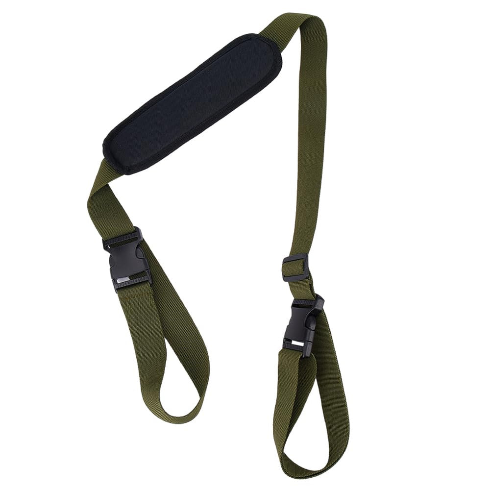GORGECRAFT adjustable carrying strap on folding chair for hands-free transport.