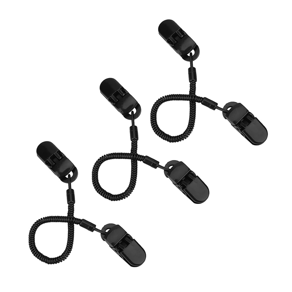 Gorgeri hat retainers three-pack securing caps on windy days.