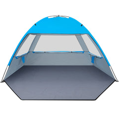 Gorich beach shade tent setup shows spacious interior for 4-5 people with easy setup