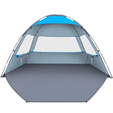 Gorich beach tent setup shows spacious interior ideal for family shade