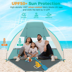 Gorich UPF 50+ fabric provides reliable sun protection during beach trips