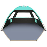 Gorich Sun Shelter frame assembly shows sturdy fiberglass supports for stable setup.