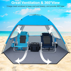 Gorich tent ventilation mesh windows provide cool airflow and 360-degree view