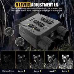 GOSALISU night vision binoculars 10x zoom detail for distant targets