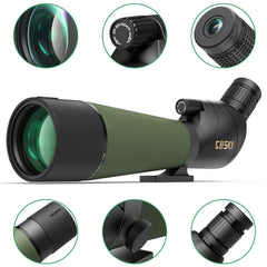 Gosky DiamondEdge 80mm objective lens delivers bright, crisp wildlife detail.