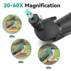 Gosky spotting scope on tripod mount for stable long-range use