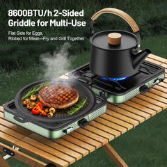 Gospowor portable camping stove one-hand ignition enables quick lighting during outdoor cooking