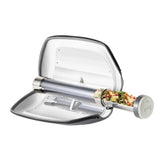 GOSUN Go stove assembly with glass tube oven for outdoor solar cooking.