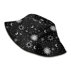 Lightweight packable goth bucket hat for travel and outdoor use