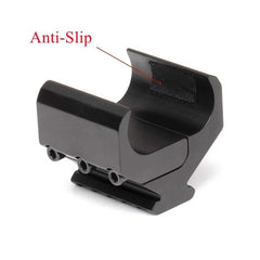Gotical 20/21 Picatinny rail enables lasers or flashlights.