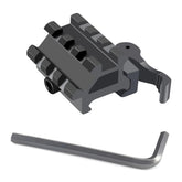 Gotical 3-slots dual Picatinny rail top view for quick accessory mounting.