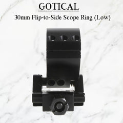 Gotical 30mm ring with 1in inserts enables compatibility with accessories needing 1-inch diameter.