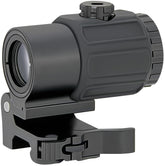 Gotical 4X magnifier mounted on G3Sight on a 20mm rail for precise targeting.