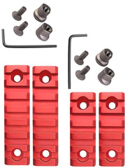 Gotical combo 5-7 slot keymod rail red matte front view shows versatile accessory compatibility.