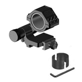 Gotical flip-to-side scope ring with a low 30 mm profile for rapid and stable mounting.