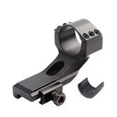 Gotical offset mount side ring fits 25.4mm/30mm scopes on 20mm rails for versatile light placement.