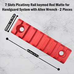 Gotical Picatinny rail 7-slot enables secure attachment of multiple accessories in one setup.