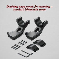 Gotical Picatinny rail mount compatible with optics and accessories