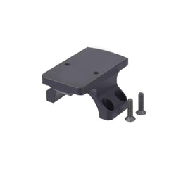 Gotical RMR mount base side view with rugged aluminum construction.