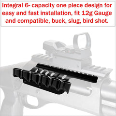 Gotical shell holder and sight on TAC-14 for a compact field-ready setup