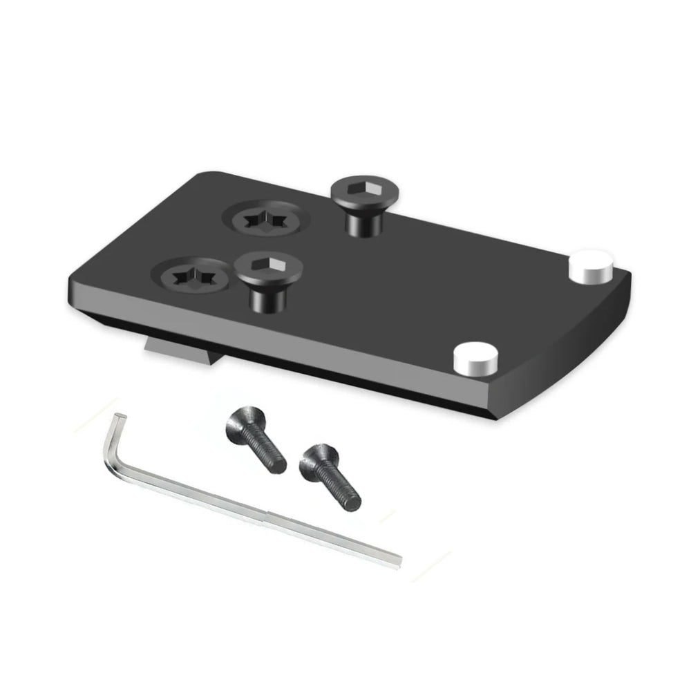 Gotical super-slim mounting plate with red dot adapter for Glock alignment