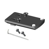 Gotical super-slim mounting plate with red dot adapter for Glock alignment