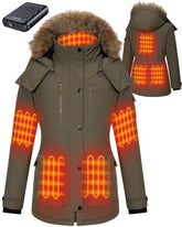 GOTOBI heated jacket windproof shell provides rugged warmth for daily commutes.
