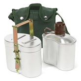 GOTOTOP portable canteen set canteen, compact rugged aluminum build for outdoor use.